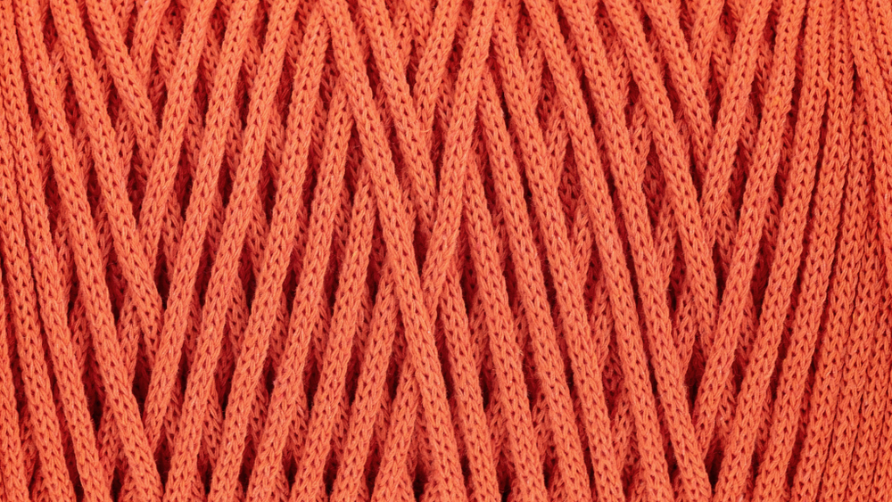 Orange mood cotton cord 3 mm