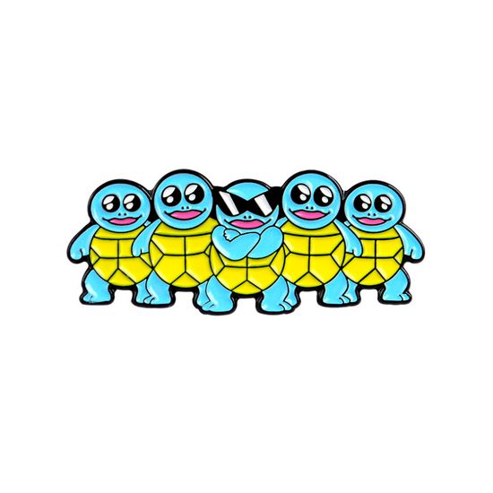 Пин на рюкзак и одежду. Squirtle Squad