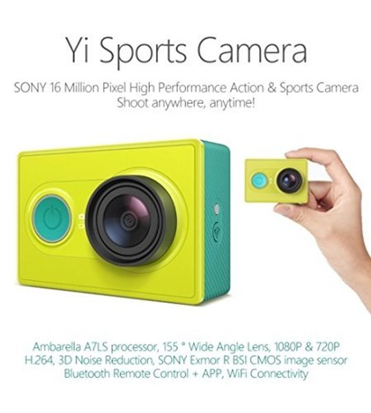 Экшн-камера YI Action Camera Basic Edition Green (Зеленый)
