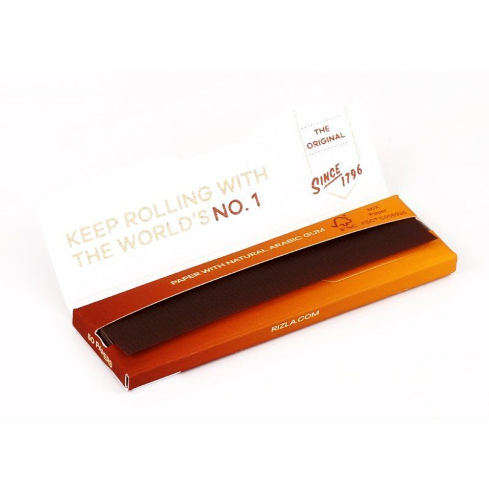 Бумага для сигарет блок "Rizla+" Liquorice 70x36mm 50л*100шт