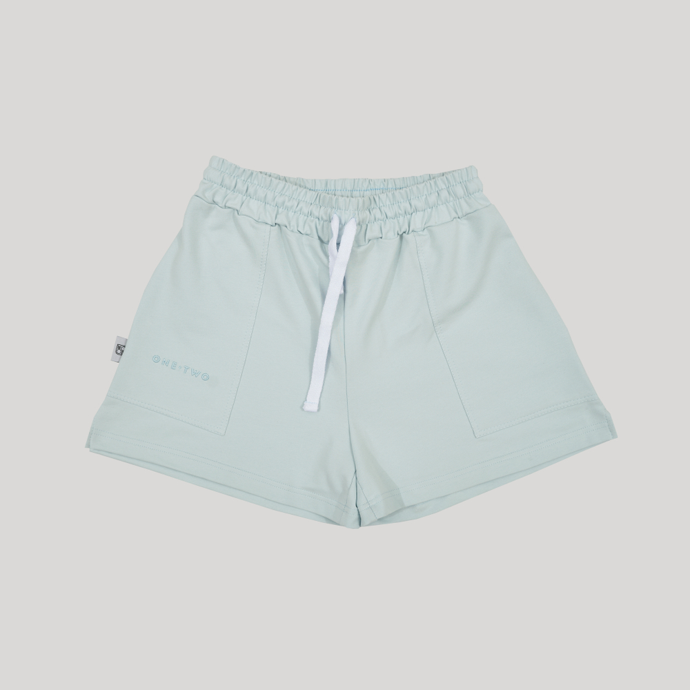 Wide Shorts for Girls Baby Blue