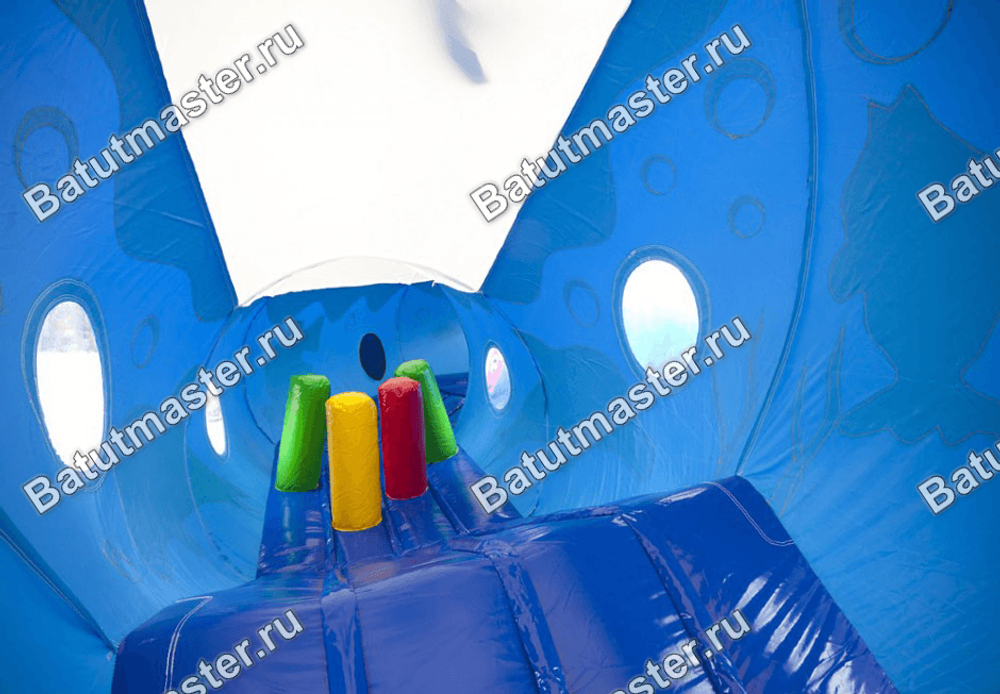 Коммерческий надувной батут "Тоннель дельфин"