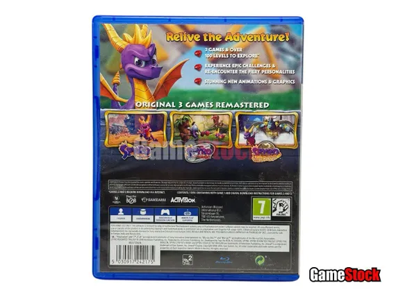 PS4 Spyro Reignited Trilogy (Б/У, Английский язык, CUSA-12125)