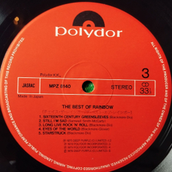 Винтажная виниловая пластинка LP The Best Of Rainbow (Japan 1980) (No Obi) Since You Been Gone