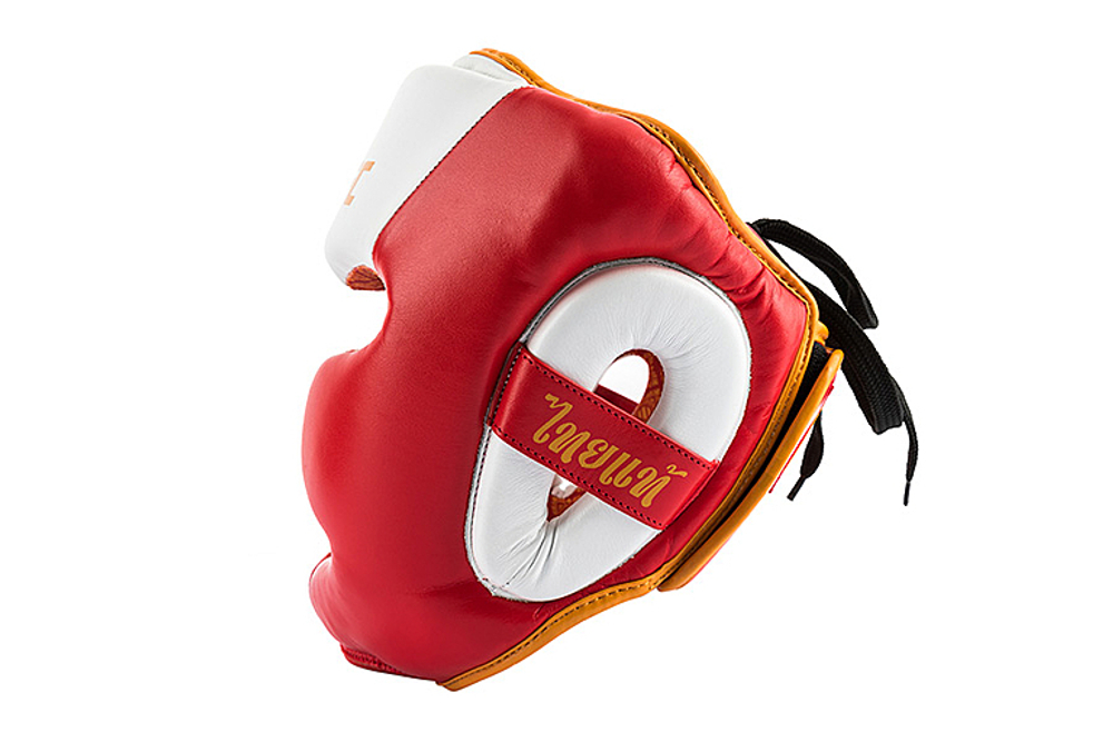 UFC Premium True Thai Шлем для бокса, цвет белый/красный, размер XL