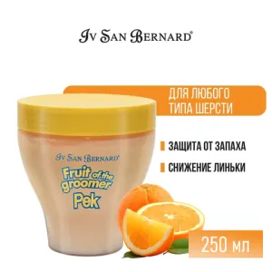 Восстанавливающая маска Iv San Bernard Fruit of the Grommer Orange для слабой выпадающей шерсти