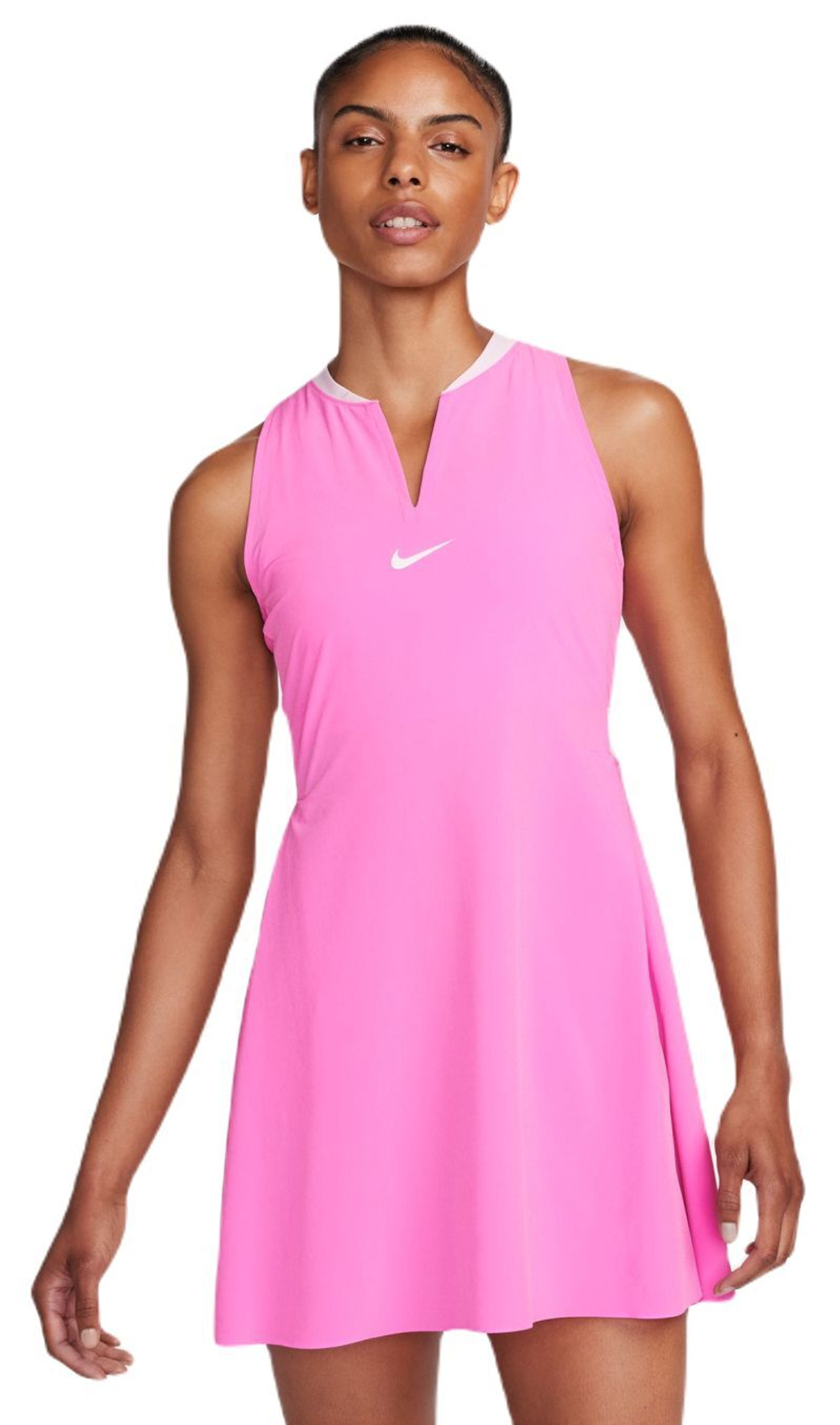 Теннисное платье Nike Court Dri-Fit Advantage Club Dress - playful pink/white