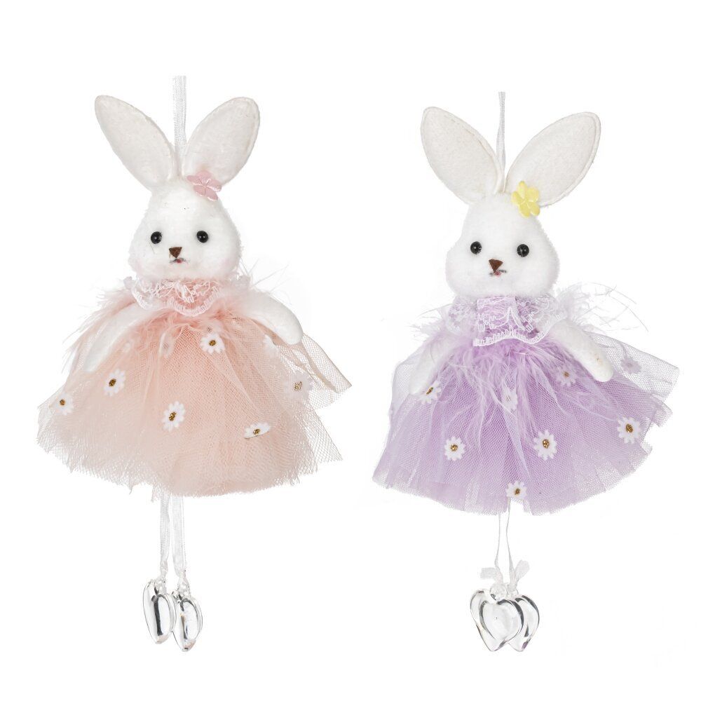 GAEM Изделие декоративное подвесное "Зайка" (блок 12шт), L4 W3 H11 см, 2в.