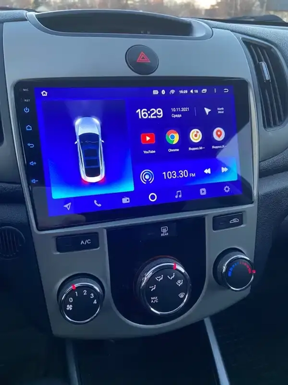 Магнитола для KIA Cerato 2 2008-2013 (кондиционер) - Canbox 9-147 Qled, Android 10, ТОП процессор, SIM-слот