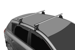 Багажник LUX с дугами 1,2 м. аэро-классик на Kia Rio III хетчбэк