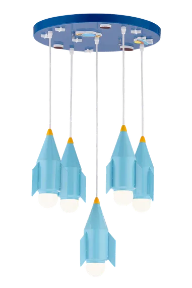 1823/5 BLUE (1) Люстра #