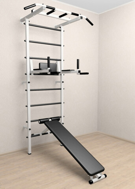 Шведская стенка Sv Pro 804 (Турник Pro/Брусья/стойка/Скамья)