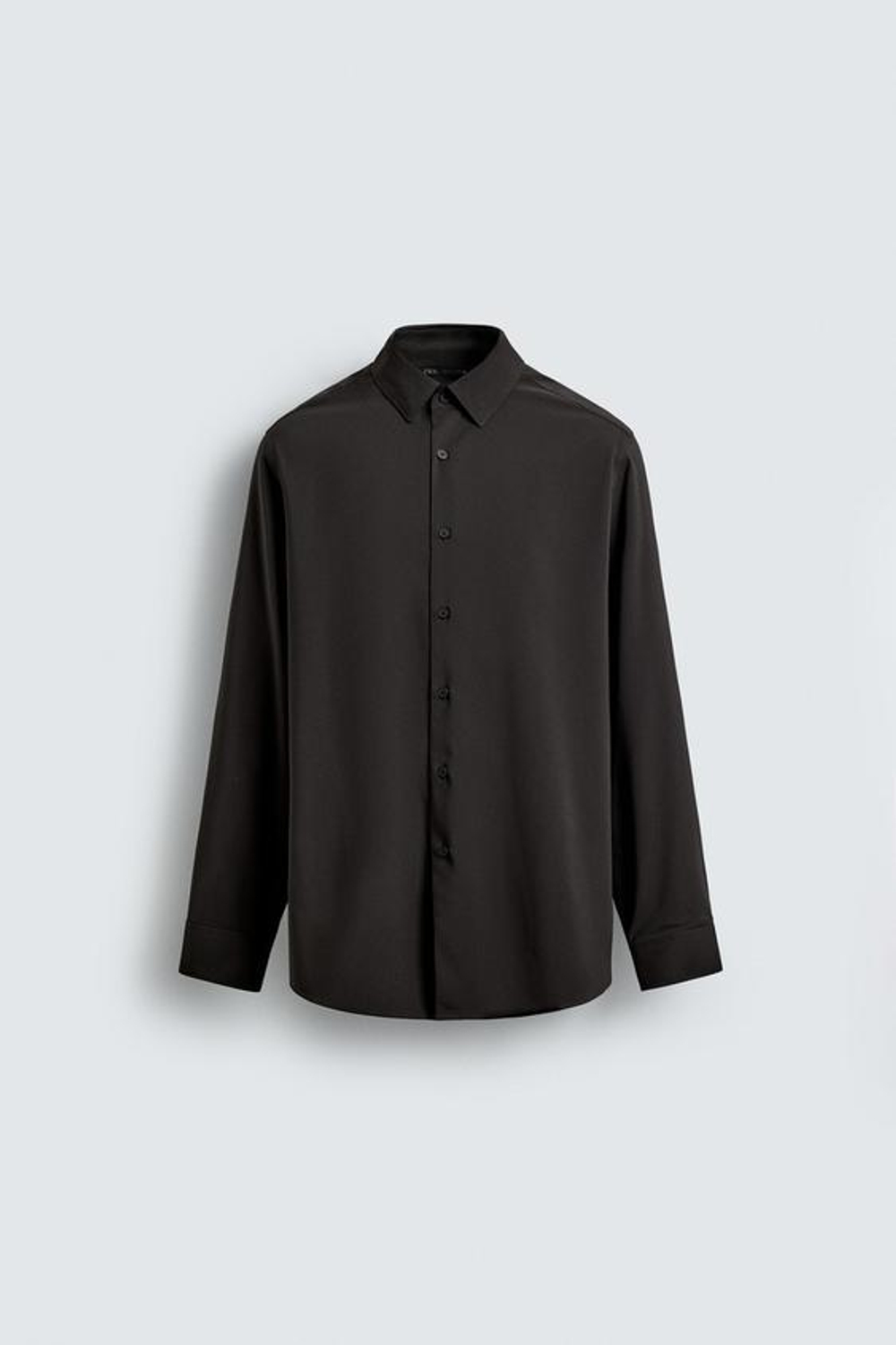 ZARA РУБАШКА ИЗ ЭЛАСТИЧНОЙ ТКАНИ, КОРИЧНЕВЫЙ