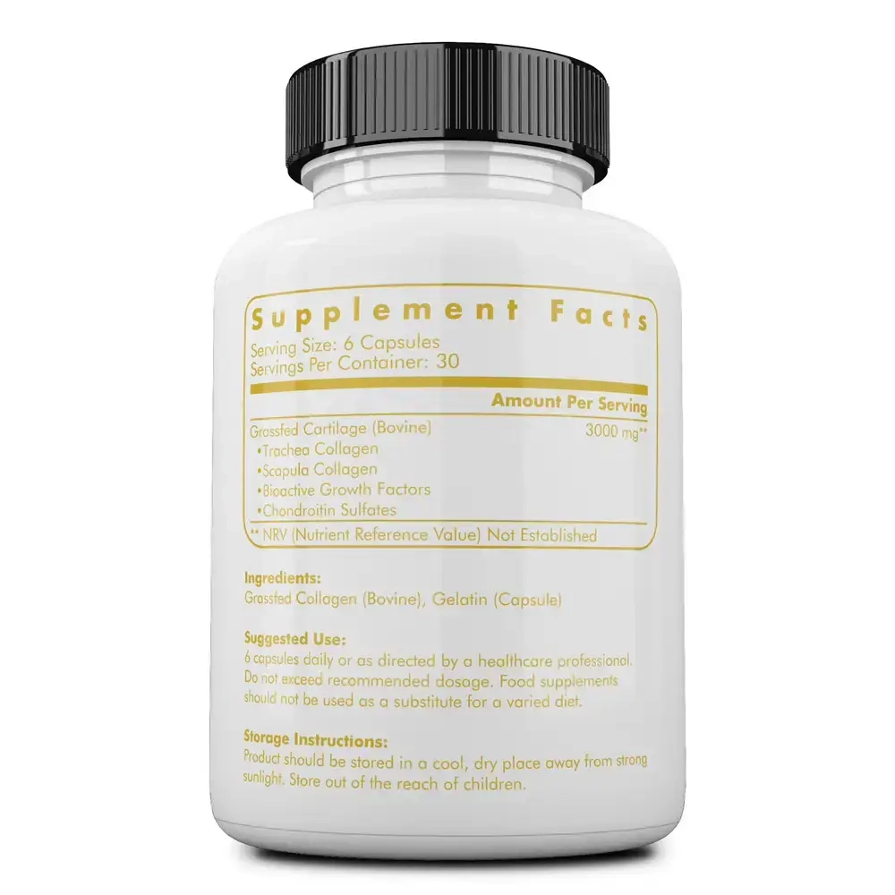 Ancestral Supplements - Grass Fed Beef Living Collagen 500 mg 180 capsules