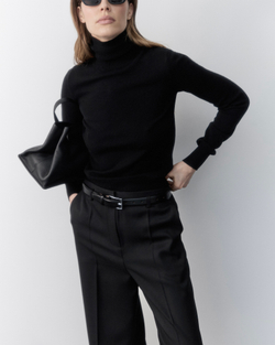 Брюки прямые из шерсти Гуччи черный