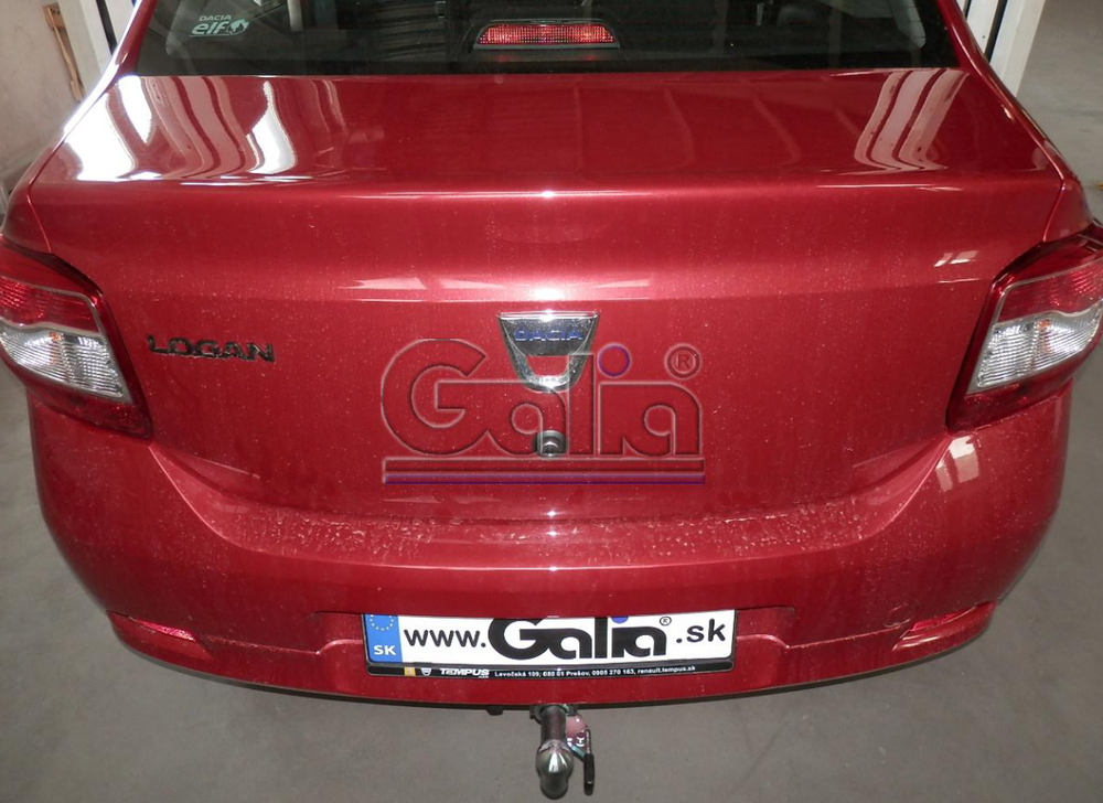 Фаркоп оцинкованный Galia D043C для Renault Logan II седан 2014-(паспорт и сертификат в комплекте)(без электрики)