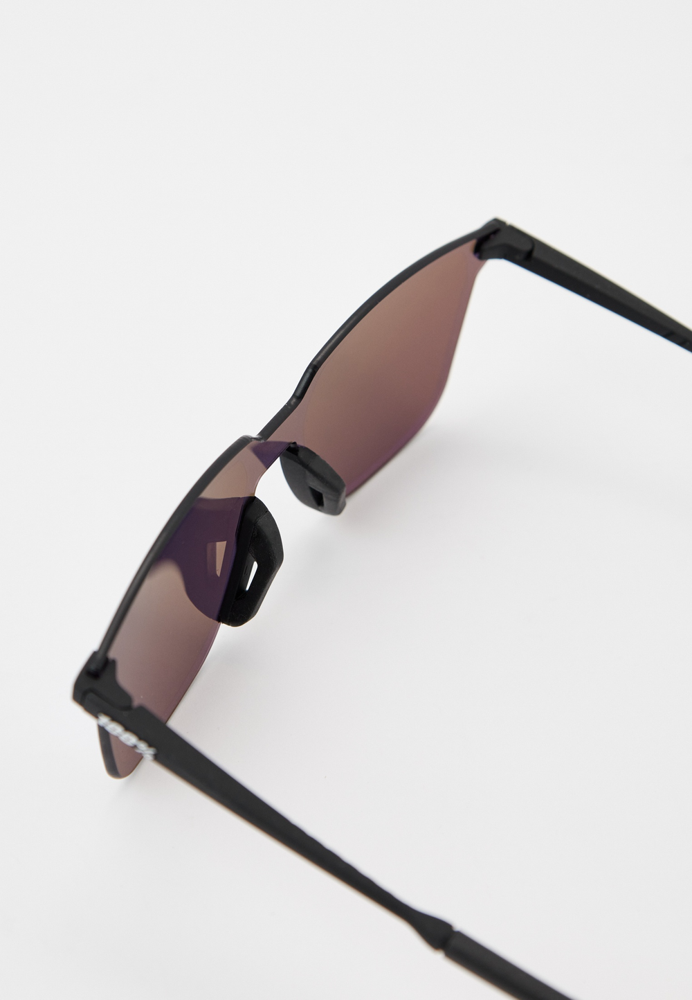 Спортивные очки 100% LEGERE SQUARE Soft Tact Black - HiPER Blue Mirror Lens