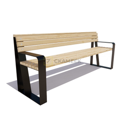 Скамейка садовая «Отдых» (термобереза 2,0 м,30х60)
