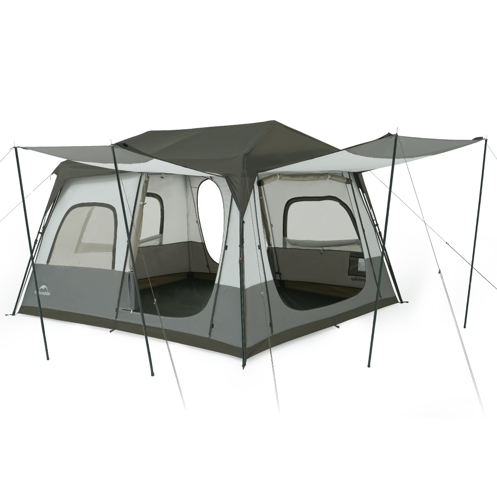 Палатка Naturehike Cape 8.3 быстросборная, серая, артикул CNK2350WS014-MBR