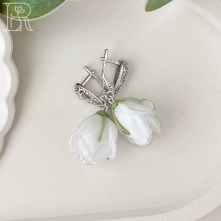 Серьги Снежка