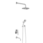 Встраиваемая душевая система с ванно-душевым смесителем и изливом Damixa Apollo 947510000