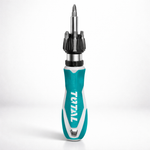 Отвёртка трещёточная с битами 8 шт ТОТАL