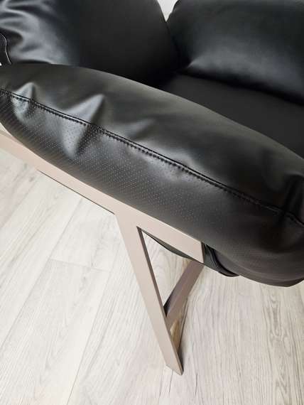 Кресло Jupiter, черная кожа