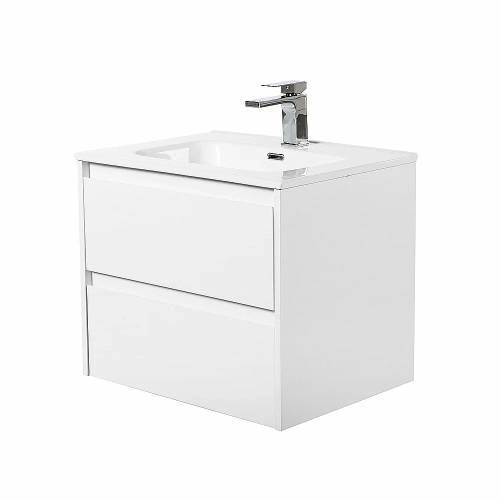 Тумба с раковиной BelBagno KRAFT 60 2C-SO/BB600ETL Bianco Opaco