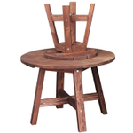 Стол обеденный, 105х105х73, Осло, кухонный, садовый, круглый, деревянный, венге, Dipriz