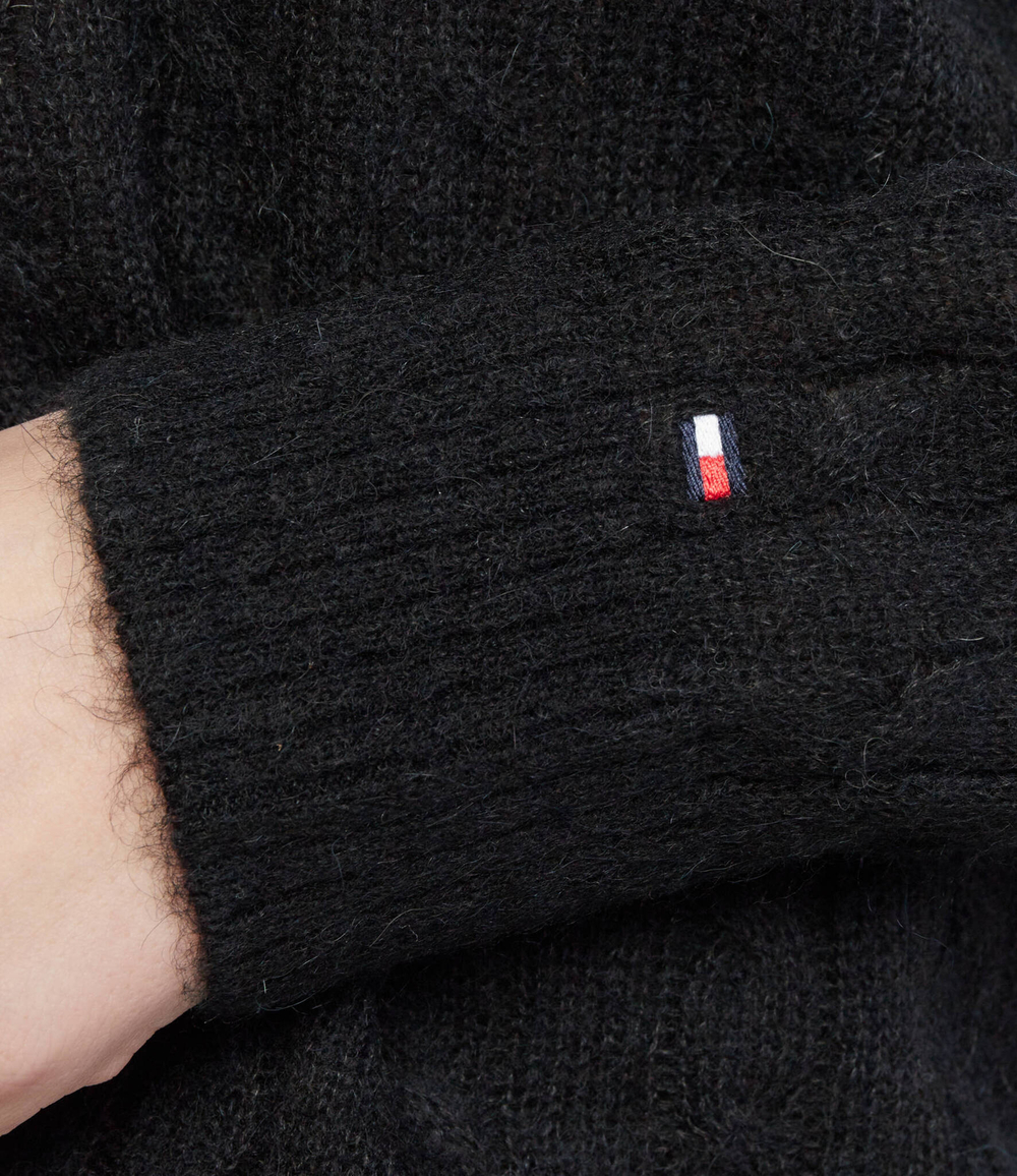 Хлопковый свитер Tommy Hilfiger - черный(WW0WW32293)