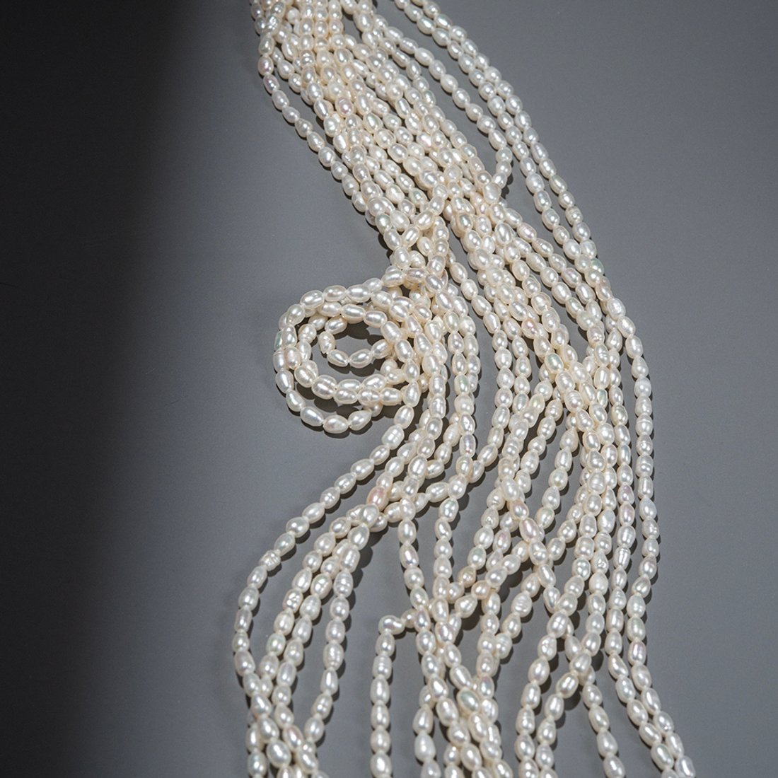 Жемчуг культивированный рис, белый, 4-5*3,5мм