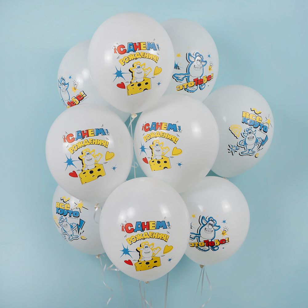 Воздушный Шар (12''/30 см) Буба, Белый (S13/170), пастель, 1 ст, 25 шт.