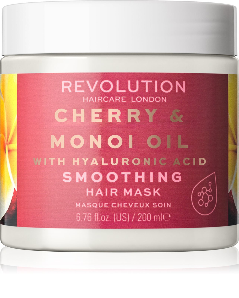 Revolution Haircare Hair Mask Cherry & Manoi Oil - разглаживающая маска для кудрявых и волнистых волос /   200  ml  / GTIN 5057566583879