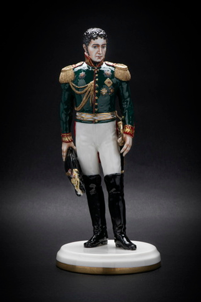 Статуэтка. Фарфор. Солдат. Строганов Павел Александрович - Русский полководец. Россия