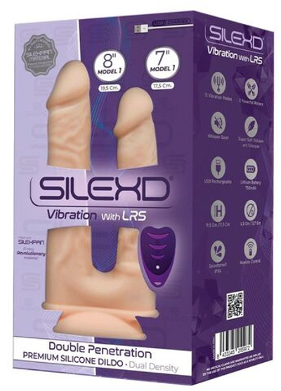 Телесный анально-вагинальный вибромассажер Model 1 с пультом ДУ (Цвет: телесный)