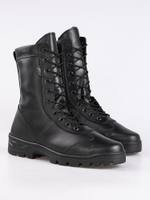 Зимние берцы с нат. мехом 5023-03 ЧЕРНЫЙ