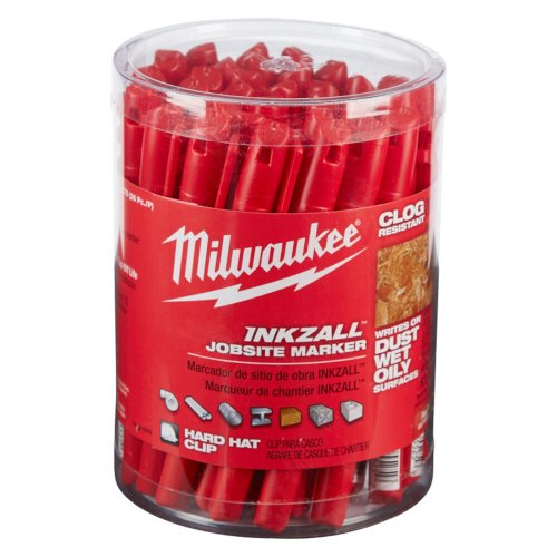 Маркер Milwaukee INKZALL для стройплощадки тонкий красный