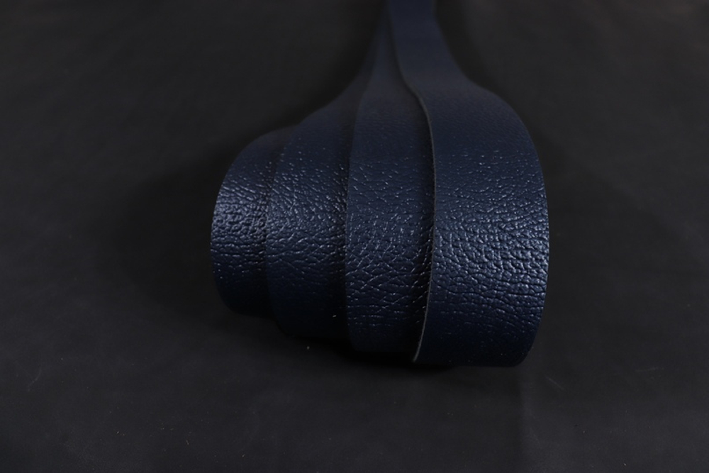 Ременная заготовка Темно синяя с лицевой отделкой + плита Терра 35мм