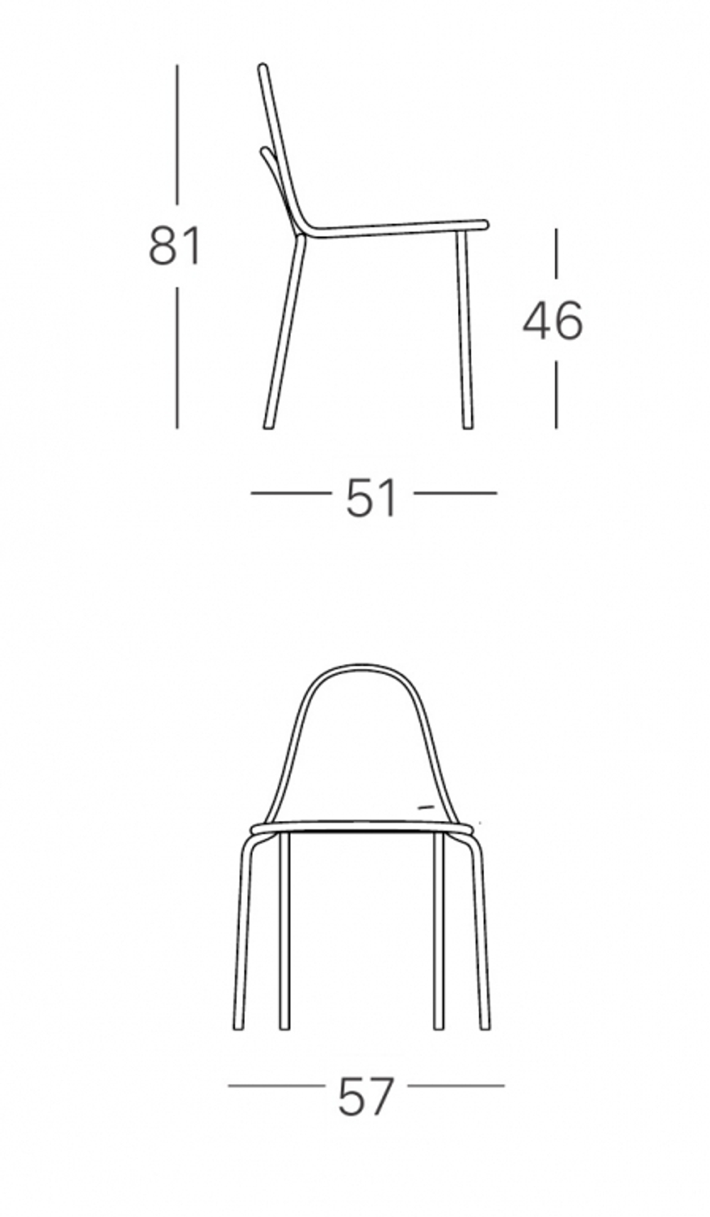 Стул металлический Scab Design Malvasia, лен