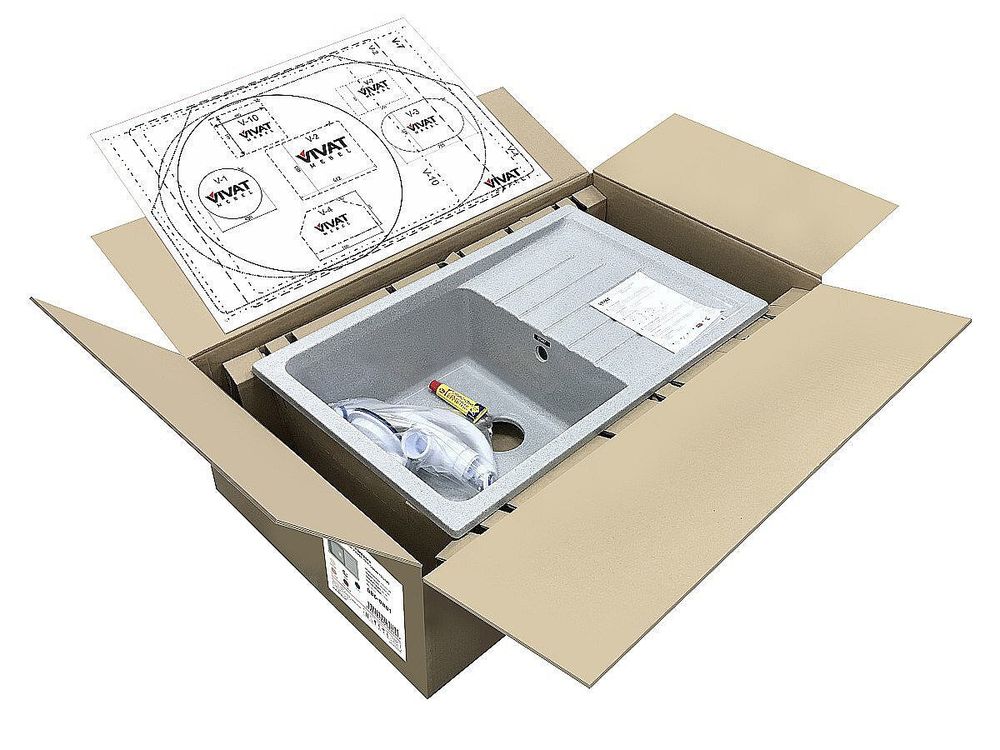 Мойка врезная Vivat 754919 1Ч1К