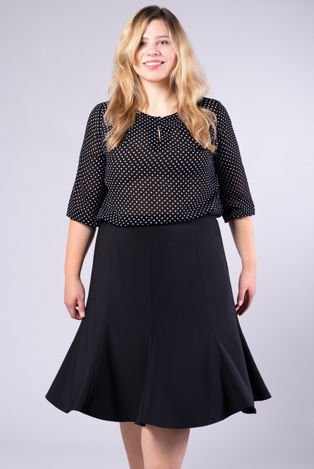 Юбка женская 18-60, черный #70Ч0118-60