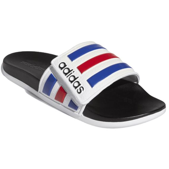 Adidas Adilette Comfort Adjustable 'White Black'