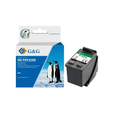 Картридж G&G, аналог HP (652) F6V25AE черный (18ml)