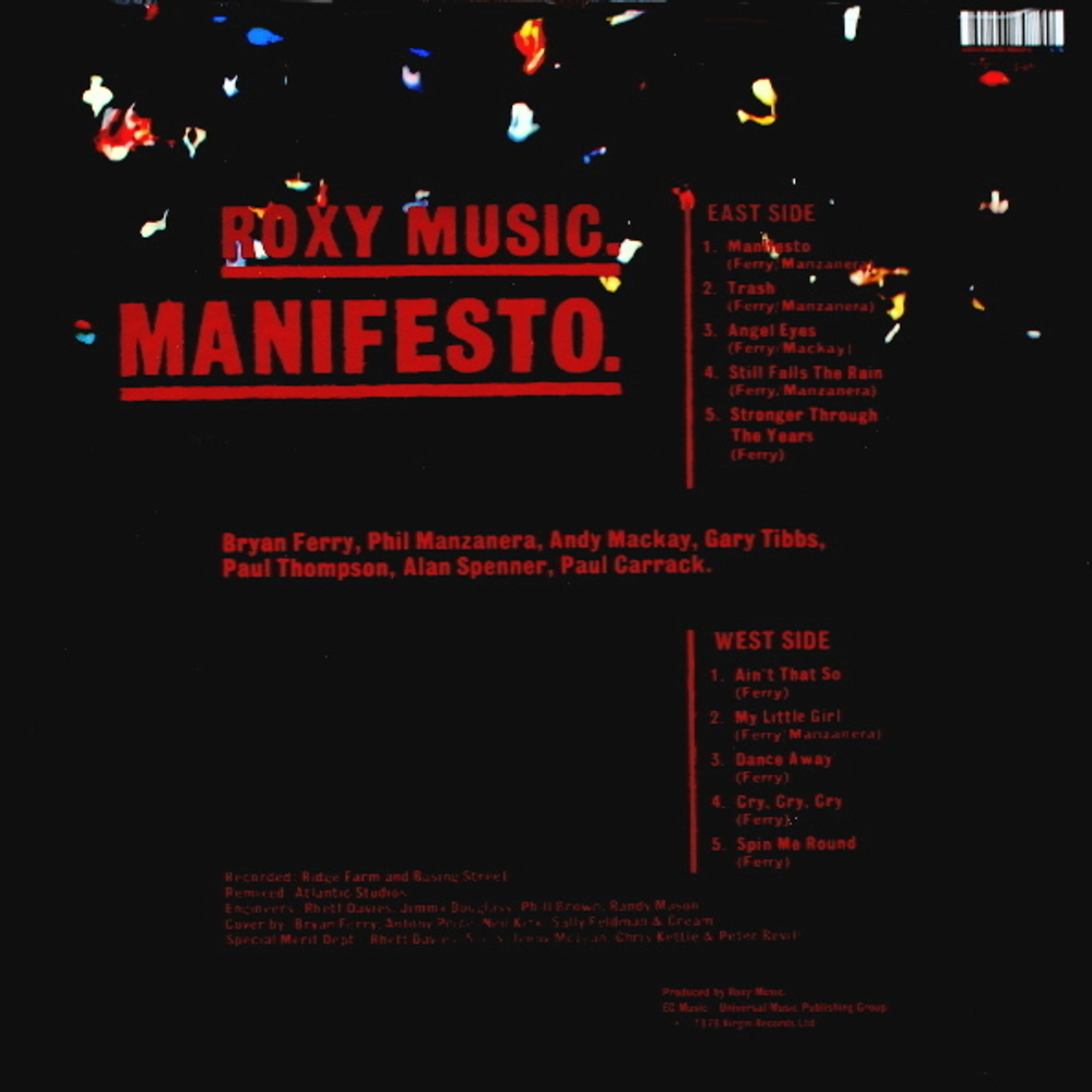 Roxy Music / Manifesto (LP)