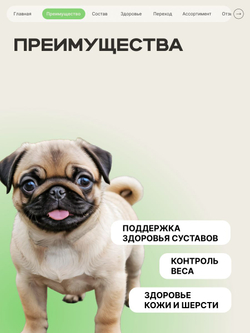 Корм сухой для щенков породы Мопс, премиум полнорационный комплекс, с ягненком, 800 гр, QUATTRO