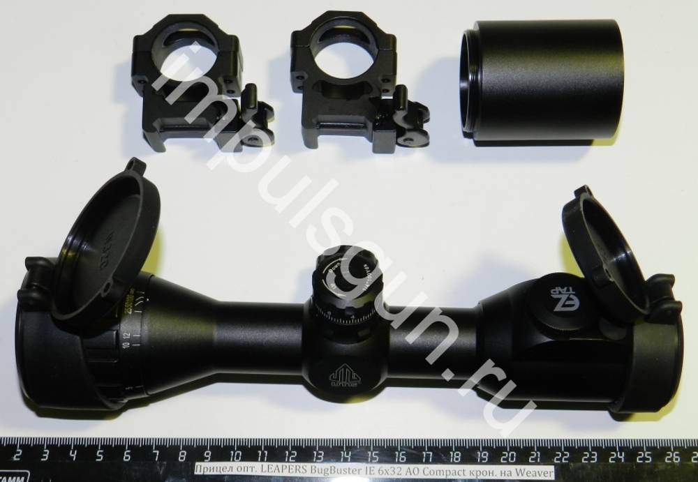 Оптический прицел LEAPERS BugBuster IE 6х32 AO Compact крон. на Weaver SCP-M632AOIEWQ
