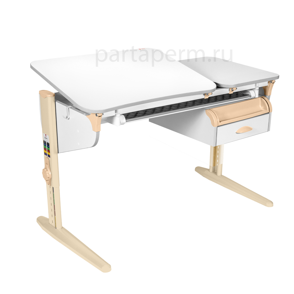 Растущая парта Дэми СУТ 45 с лотком и тумбой ТСН.07 (1200×565 мм)