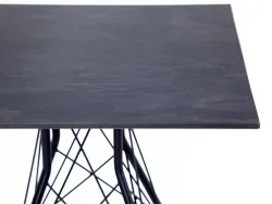 "Конте" интерьерный стол из HPL 63x63см, цвет "серый гранит"