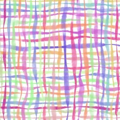 Акварельные линии в клетку