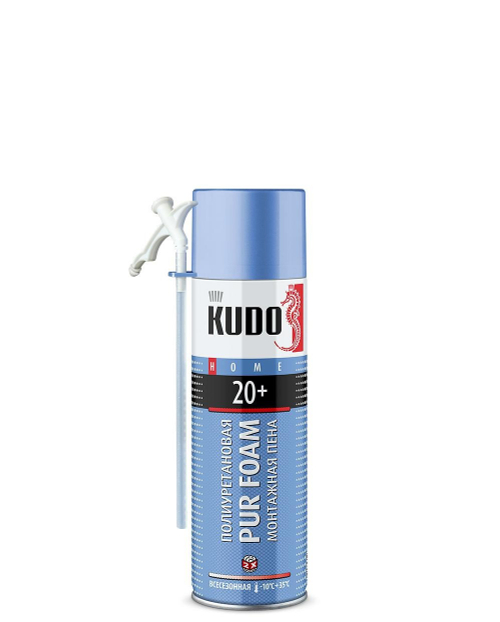 Пена монтажная KUDO HOME 20+  бытовая всесезонная  650мл / KUPH06U20+